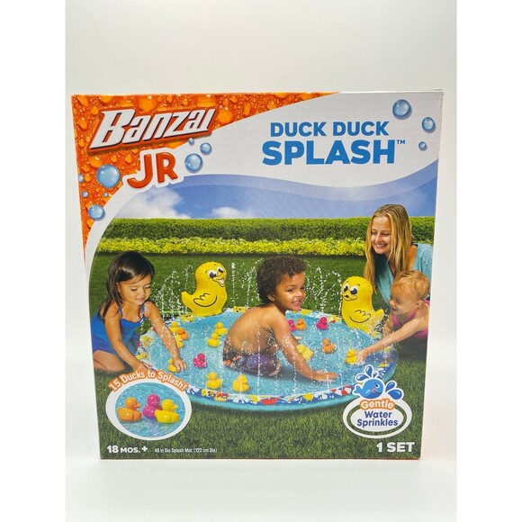 Banzai Jr. Duck Duck Splash 48 in Outdoor Splash Mat - Picture 2 of 3